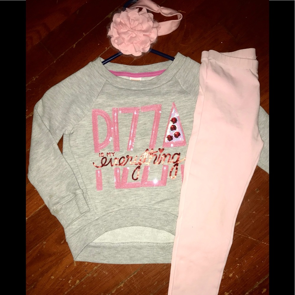 Diva GYMBOREE Shirt/Leggings/HB Sz 4